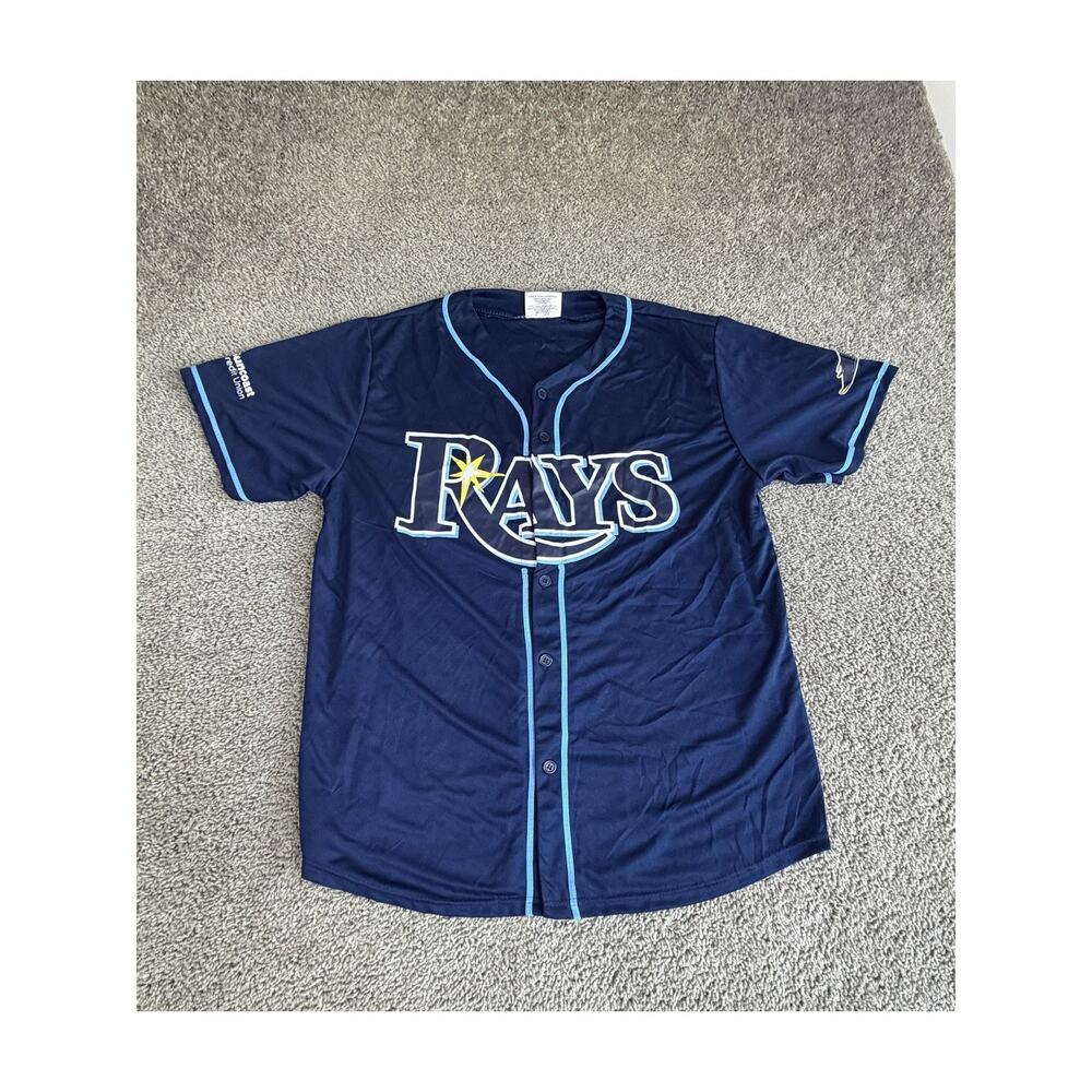 Tampa Bay Rays Jersey Mens XL Blue MLB Baseball Snell #4 MATCH-UP Give Away